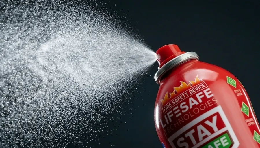 StaySafe All-in-1 discharging a fine spray